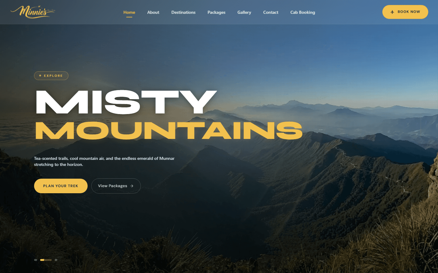 Minnies Tours & Travels, Next.js, PostgreSQL, Prisma